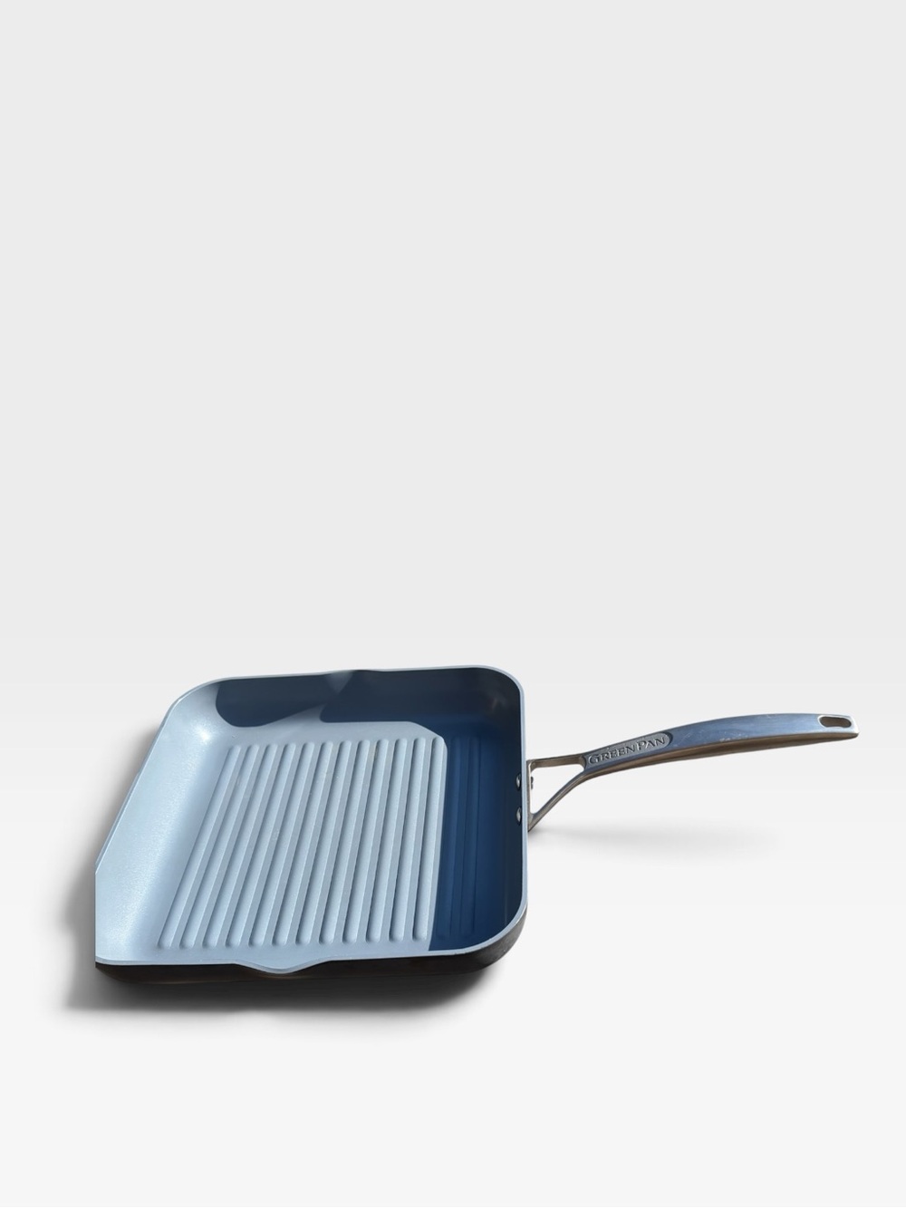 GreenPanParis Pro Hard Nonanodized Healthy Ceramic Nonstick 11” Square Grill Pan